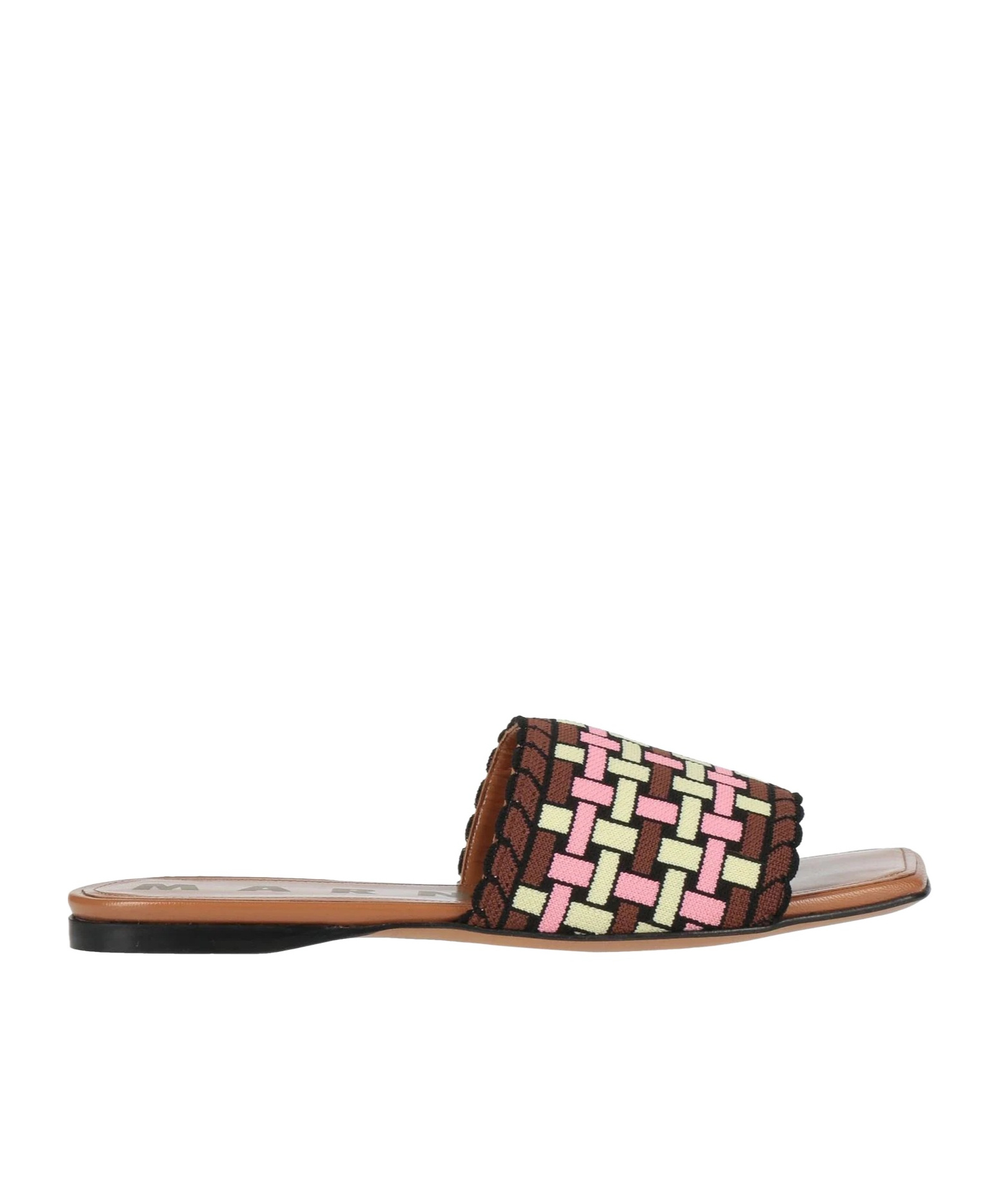 Marni Slide Sandals In Green
