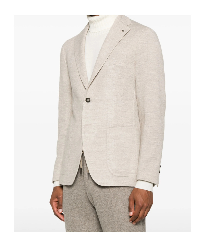 Shop Tagliatore Long-sleeved Suit Jacket
