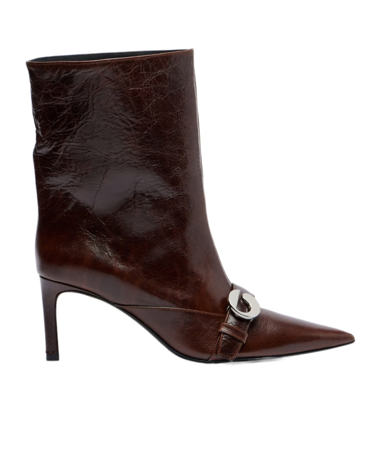 Coperni Logo Pointed-toe Ankle Boots In Black