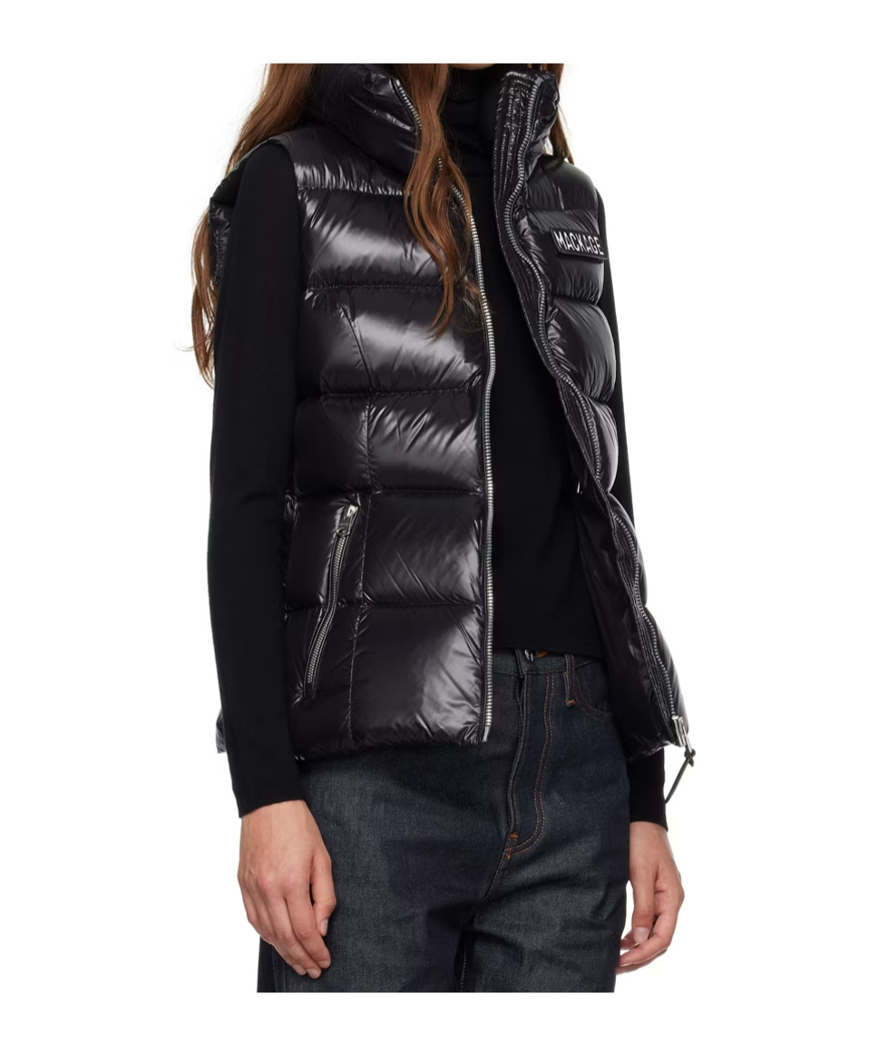 Mackage Logo-patch Padded Gilet In Black