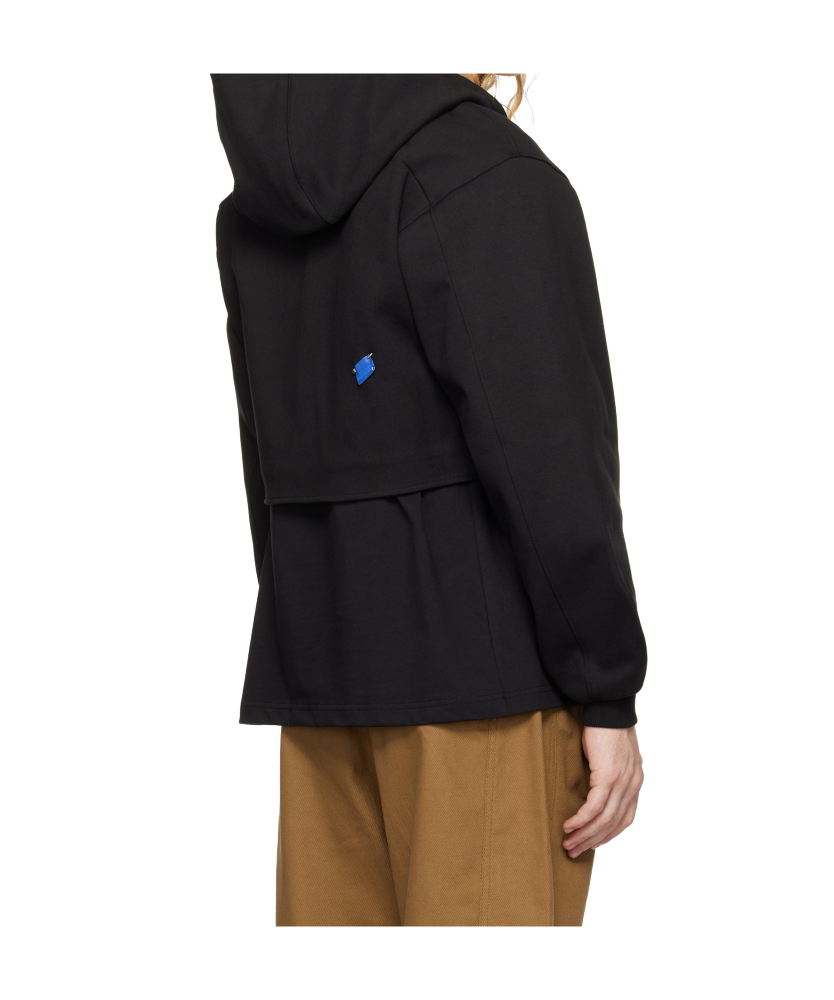 Ader Error Knitted Hoodie In Black