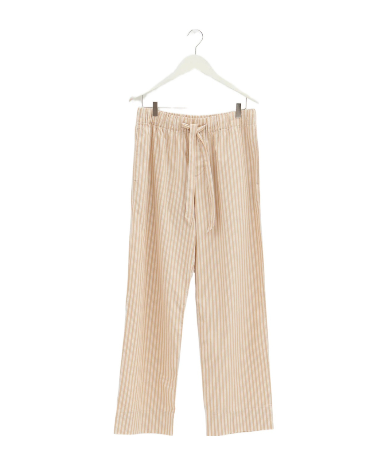 Tekla Striped Pajamas Trousers In Brown