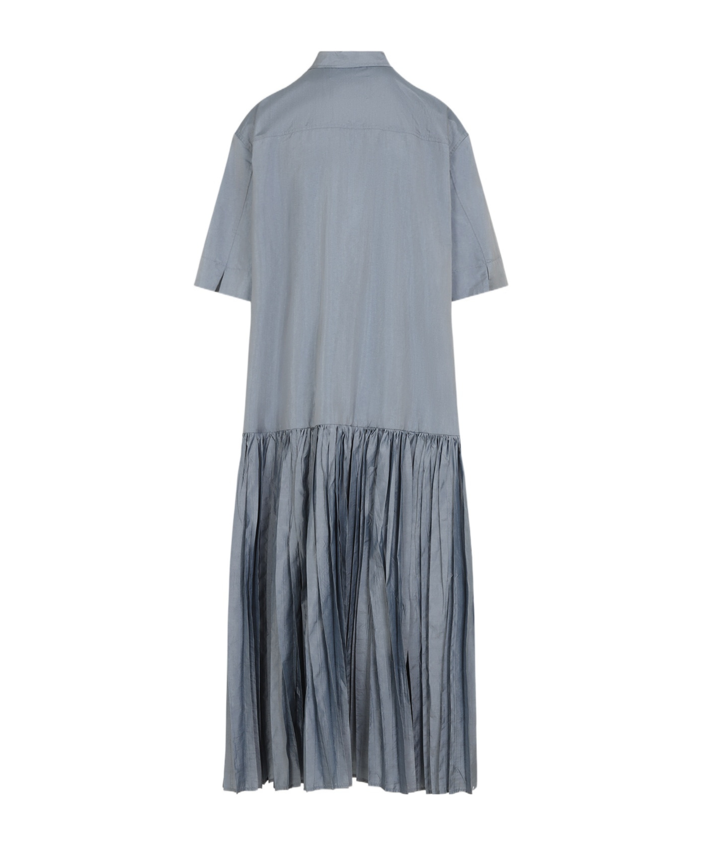 Jil Sander Panelled Shirt Dress In Gray