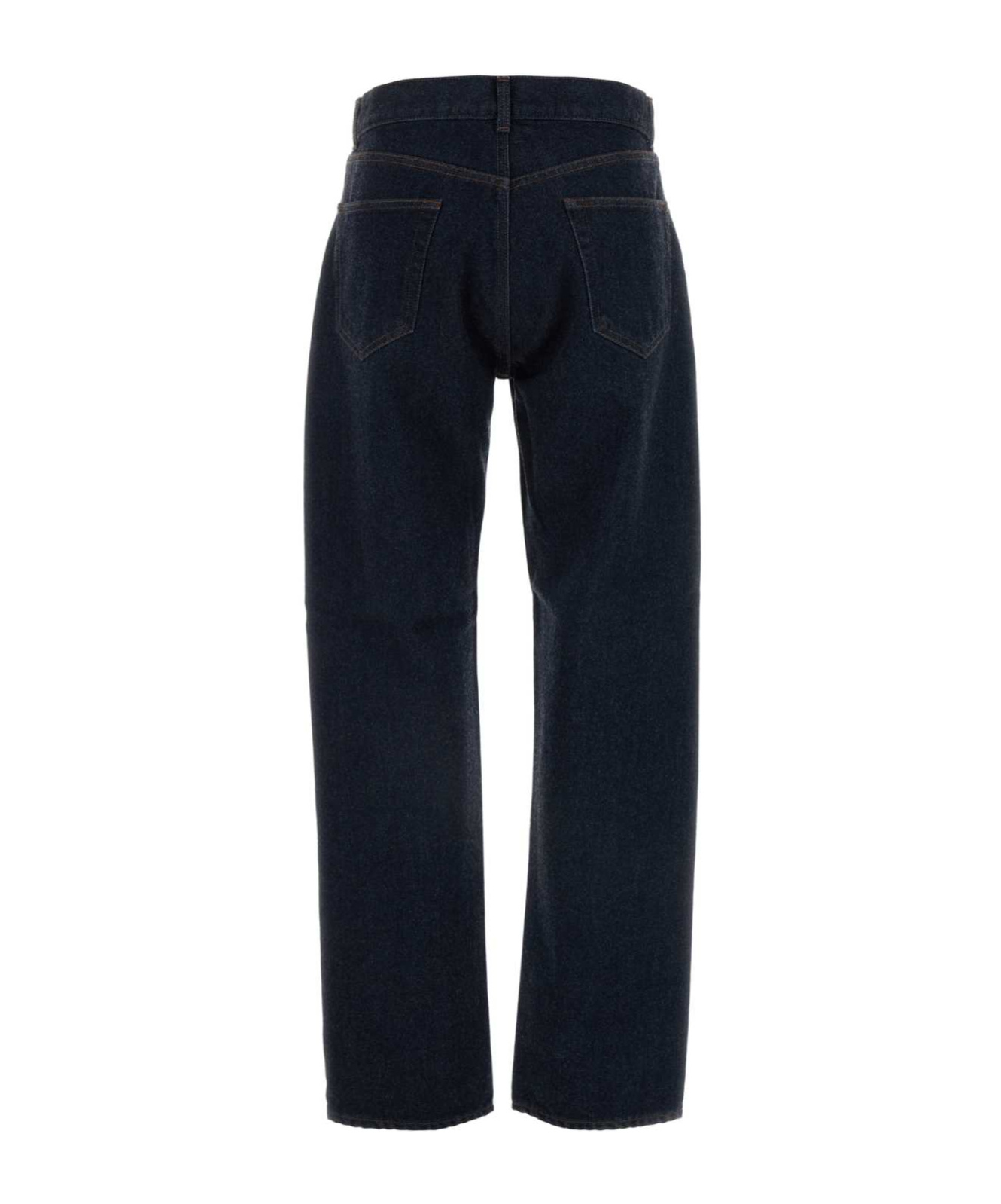 The Row Borjis Rigid High-rise Straight-leg Jeans In Black