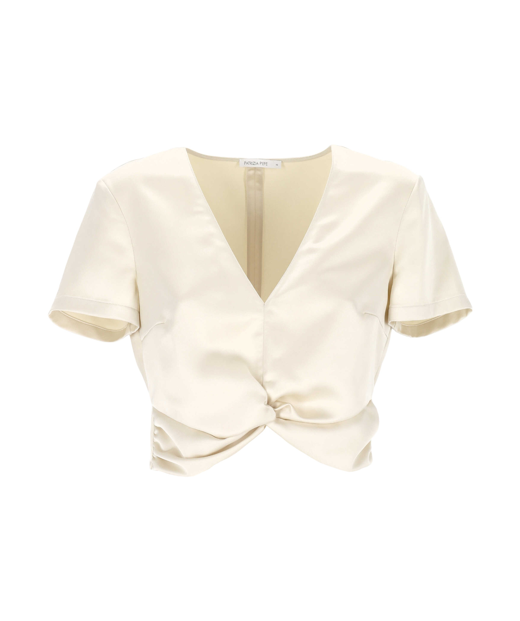 Patrizia Pepe Short Sleeves Smock In White