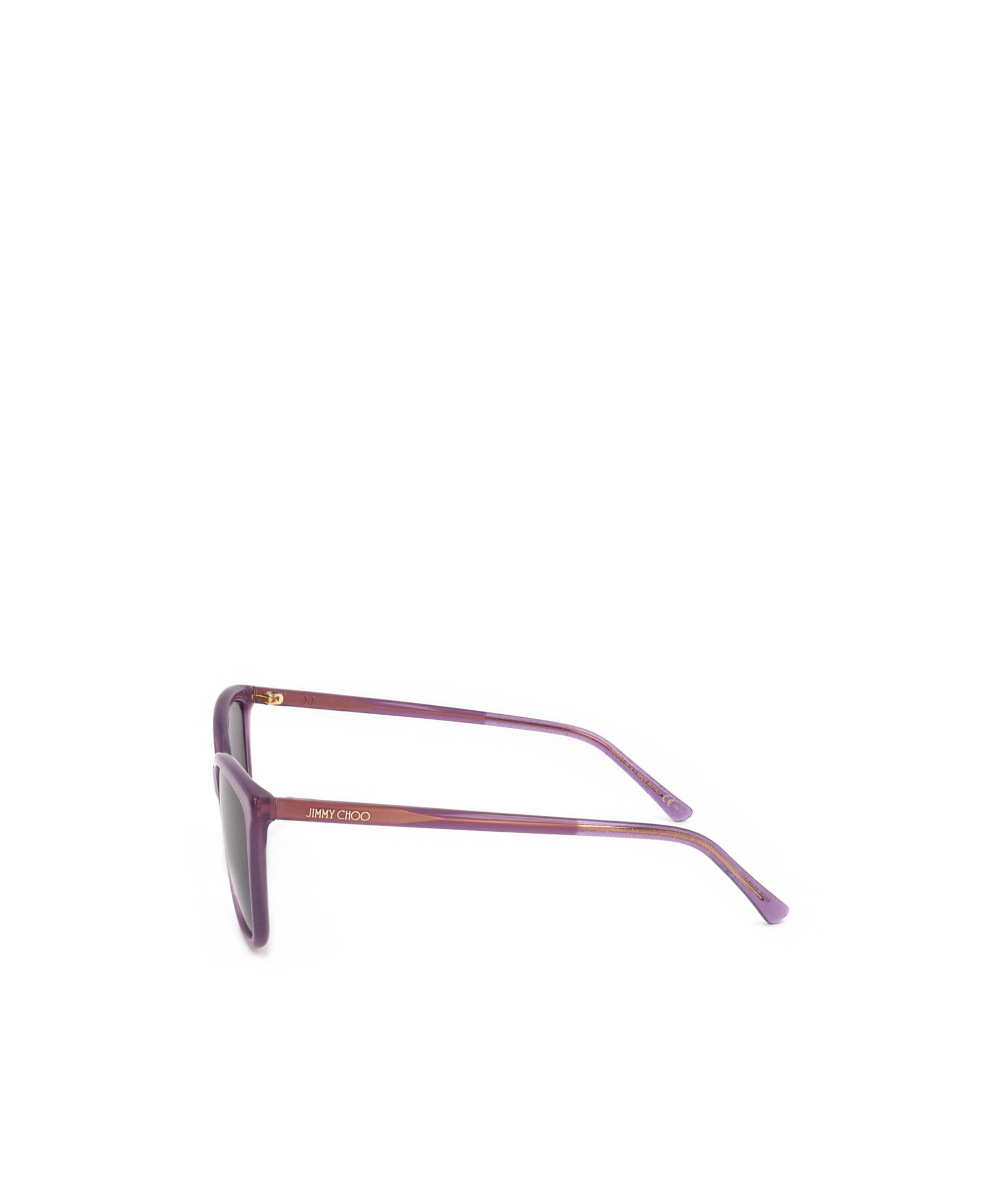 Jimmy Choo Geometric Frame Sunglasses In Black