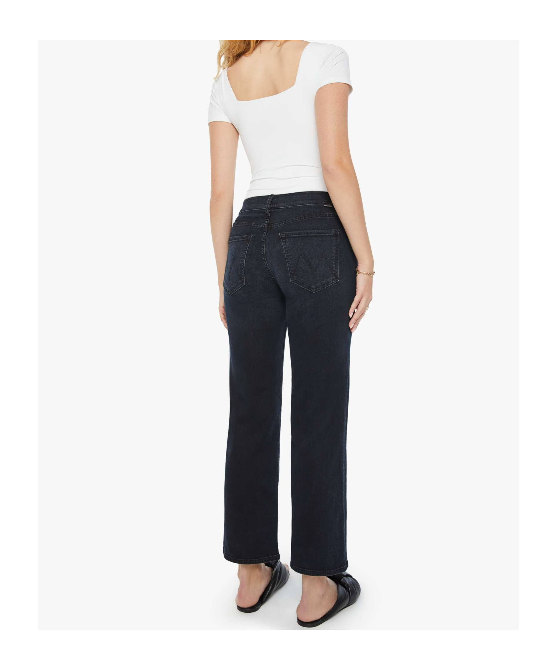 Mother Belt-loop Jeans In Black