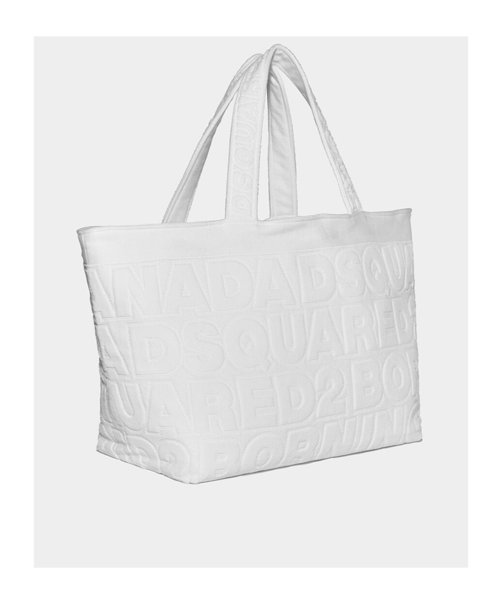 Dsquared2 Twin Beach Shopping Bag In White