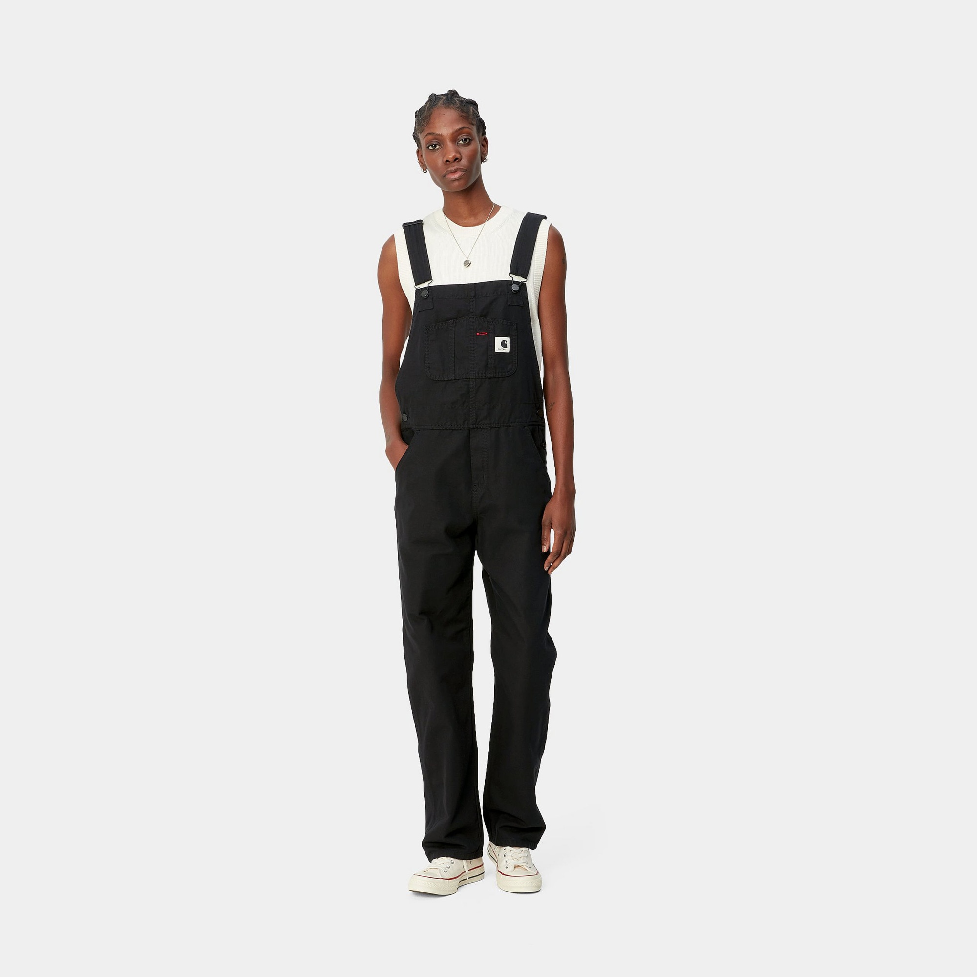 Carhartt Wip Women Straight Bib Overalls In Black