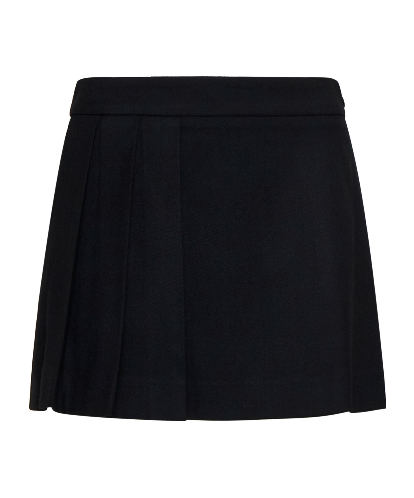 P.a.r.o.s.h Wool Mini Skirt In Black