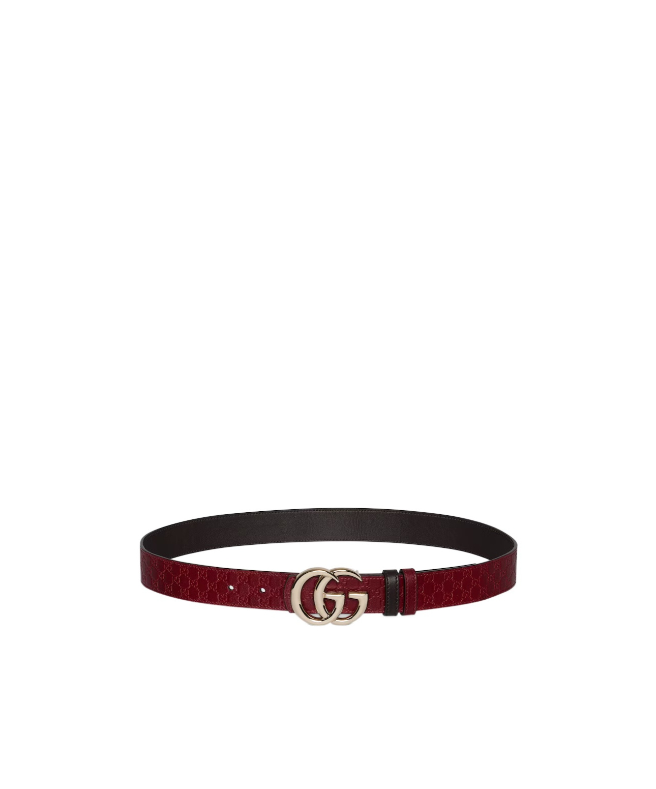Gucci Reversible Gg Marmont Belt In Red