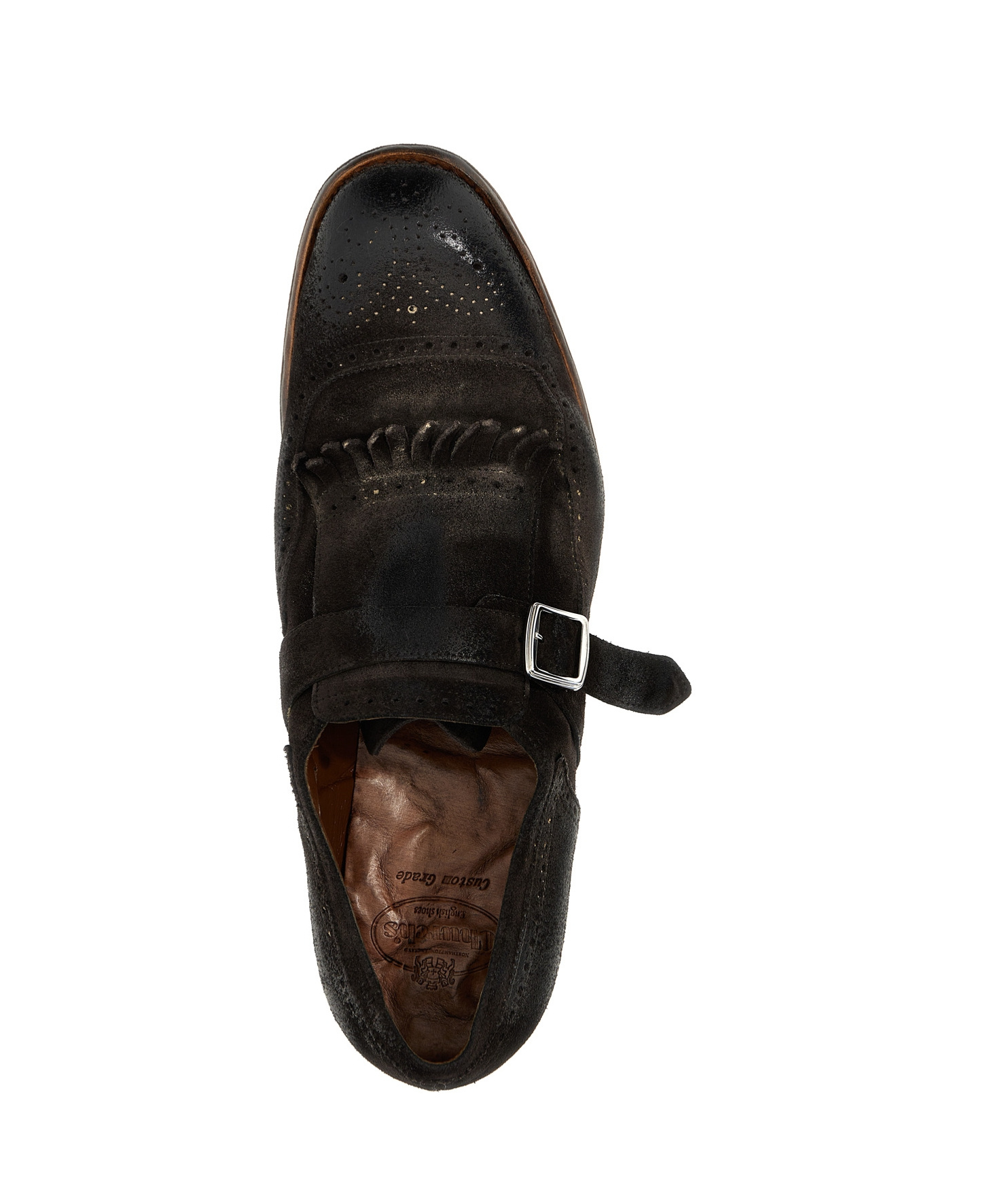 Church's Buckle Detailed Round Toe Loafers In Black