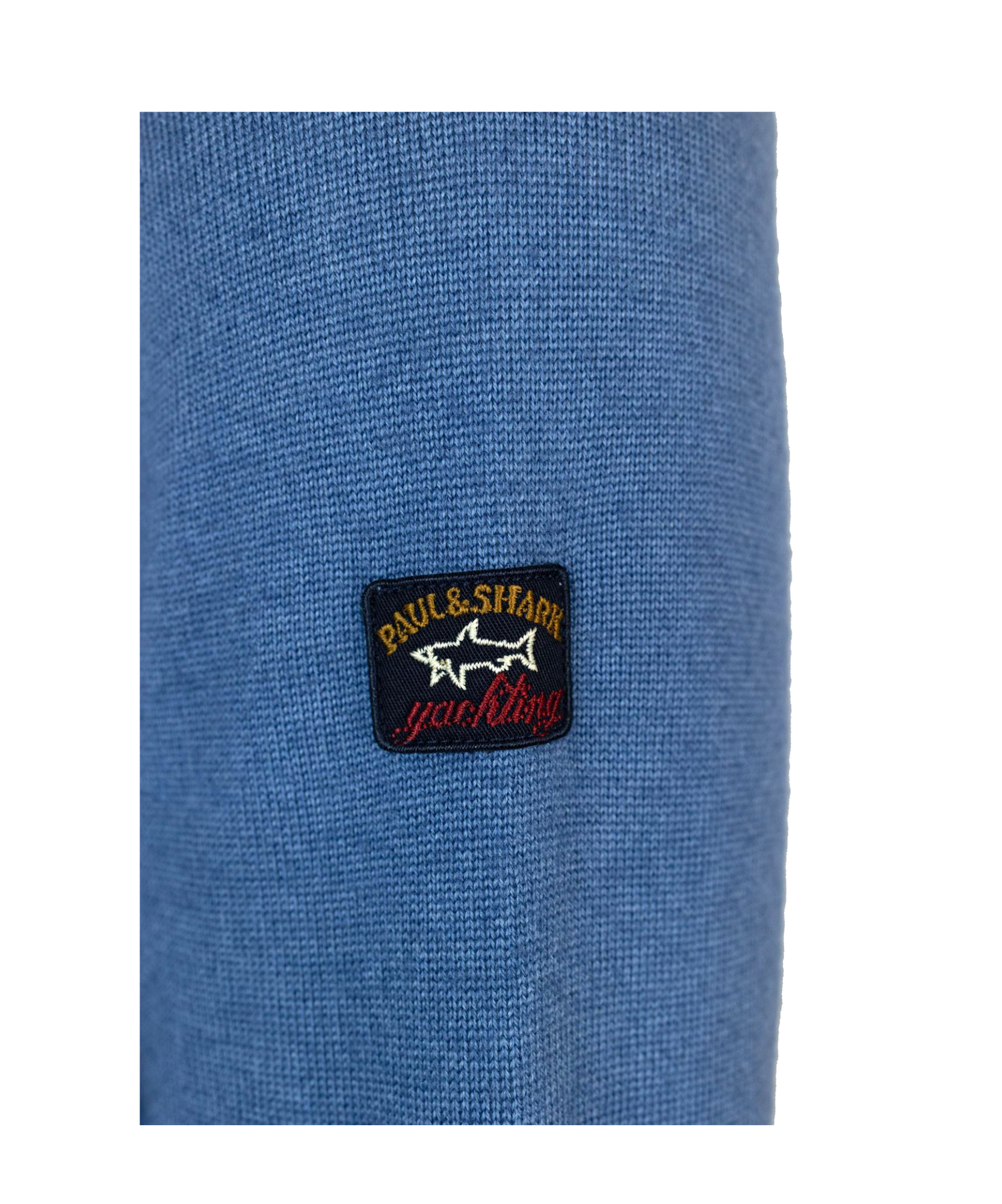 Paul & Shark Crewneck In Light Blue Extrafine Wool In Blue
