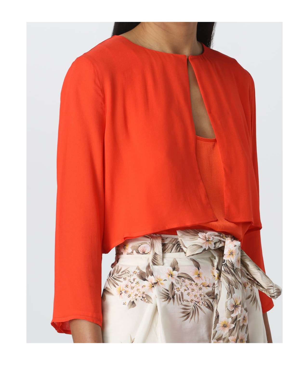 Twinset Short-sleeved Casual Jacket In Multi