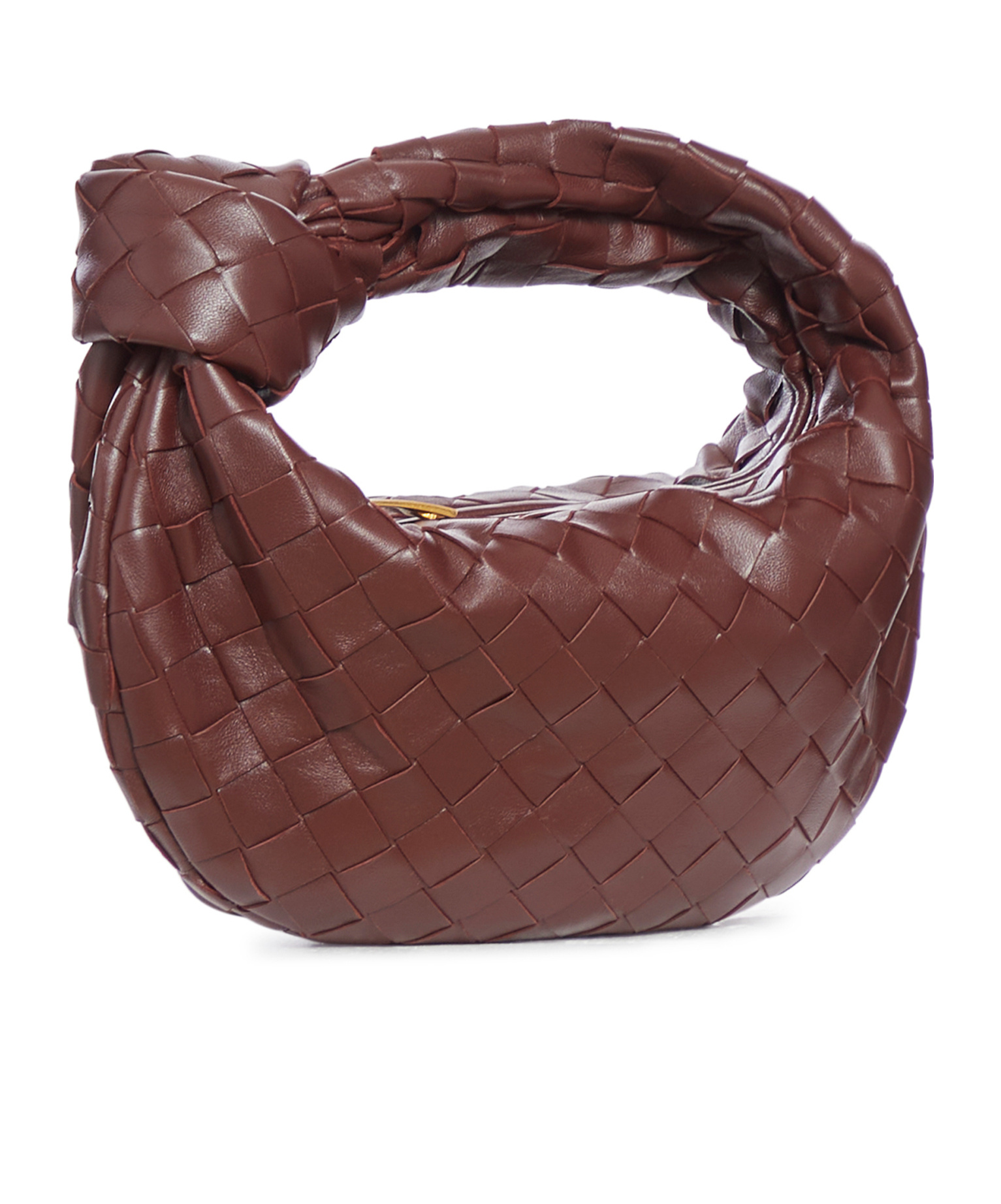 Bottega Veneta Green Mini Jodie Top Handle Bag In Red