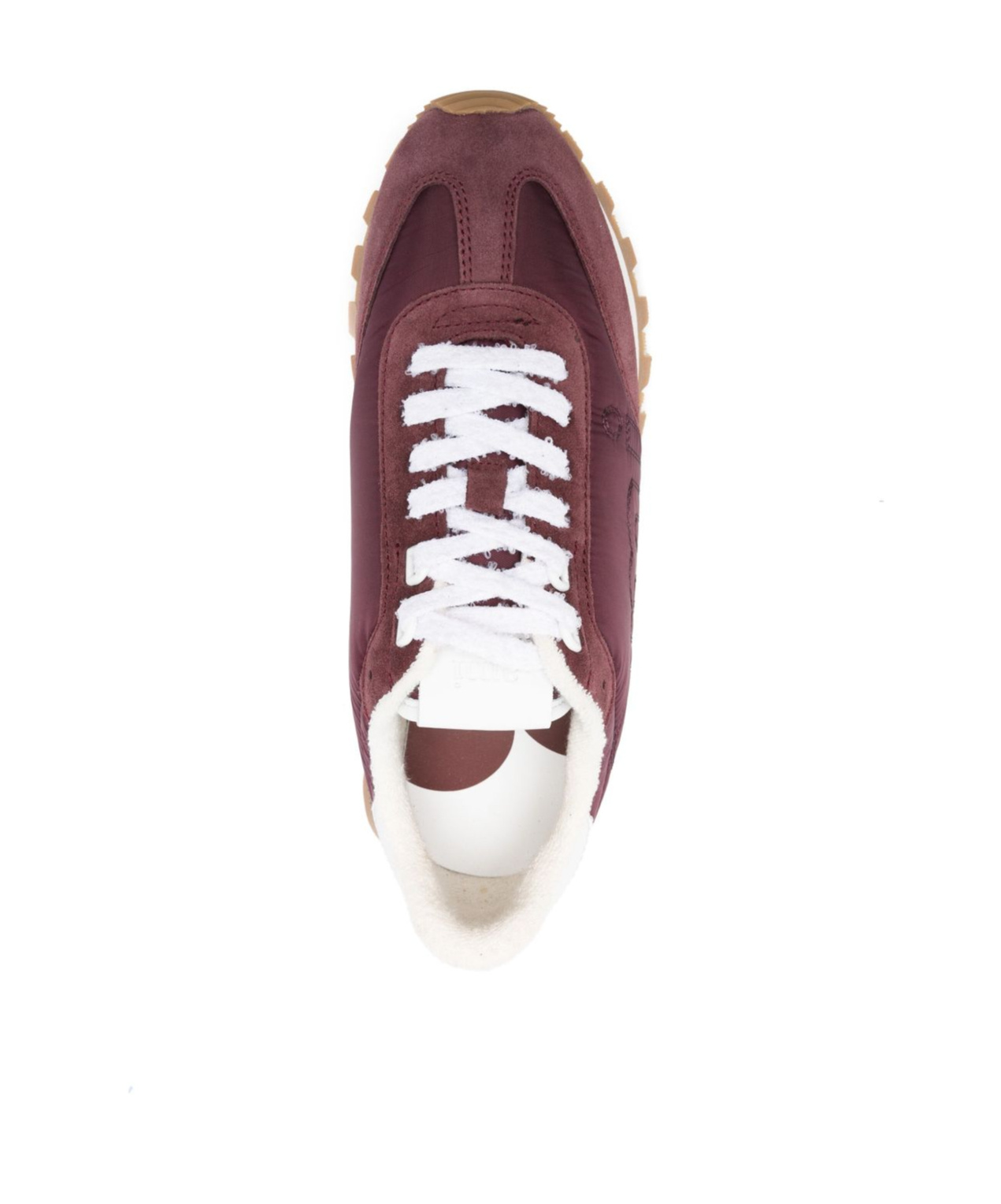 Ami Alexandre Mattiussi Low Top Sneakers With Suede Panels And Rubber Sole In Red