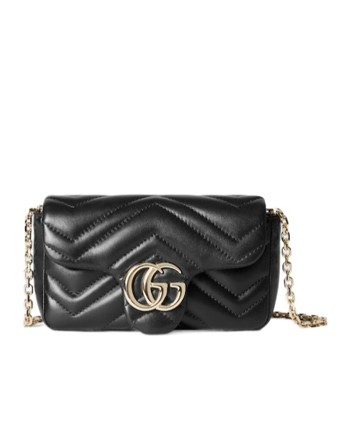 Gucci Gg Marmont Mini Shoulder Bag In Black