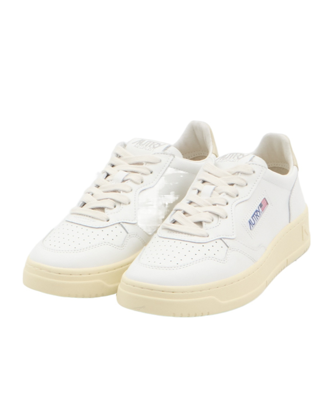 Autry Medalist Lace-up Sneakers In White
