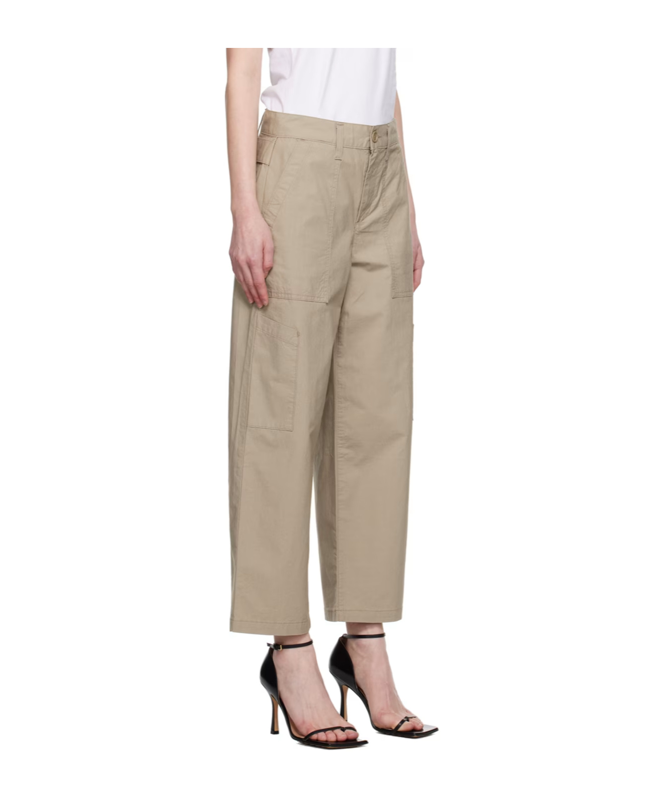 Agolde Daria Wide-leg Utility Pants In Brown