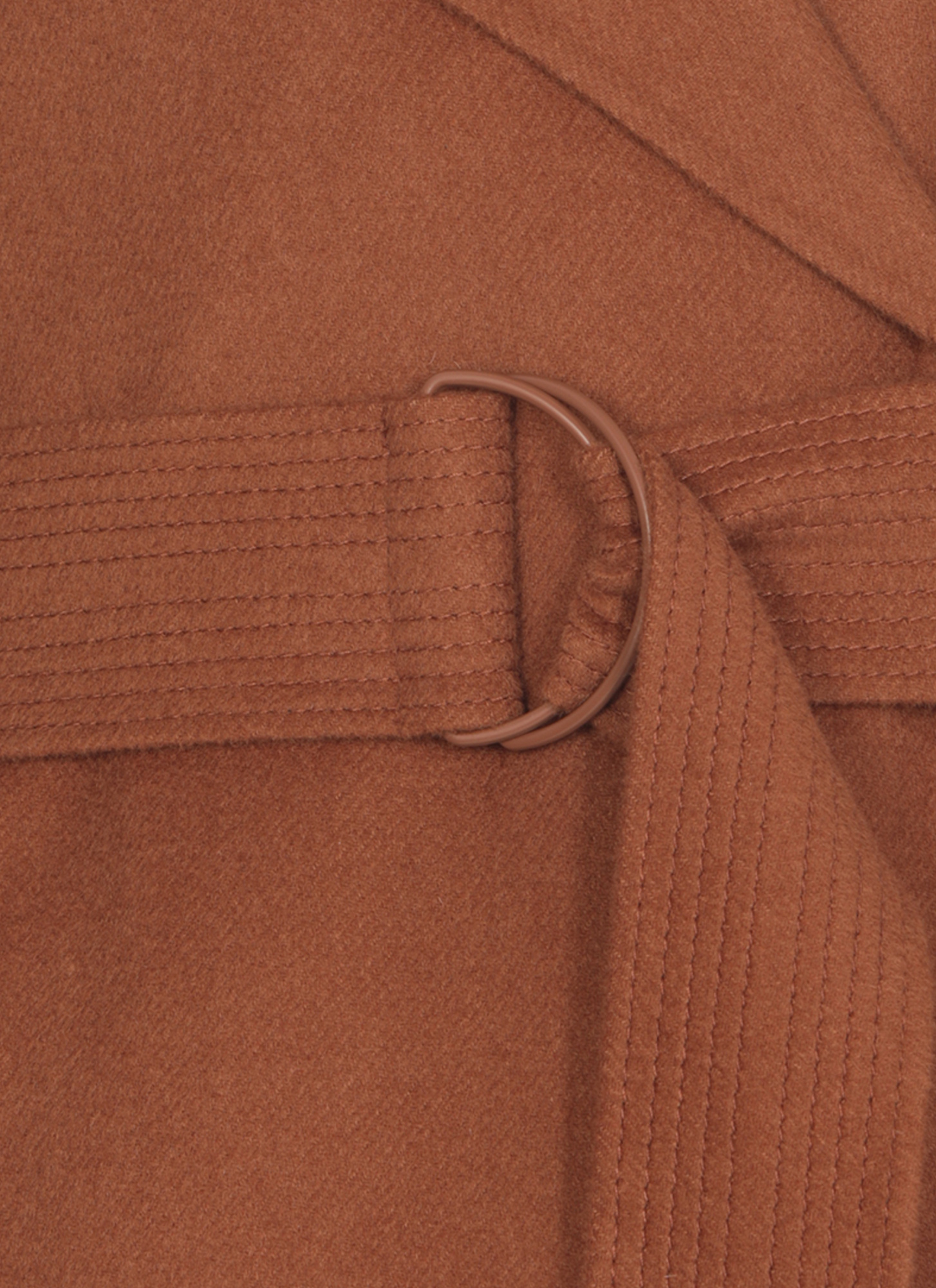 Max Mara Long-sleeved Coat In Brown