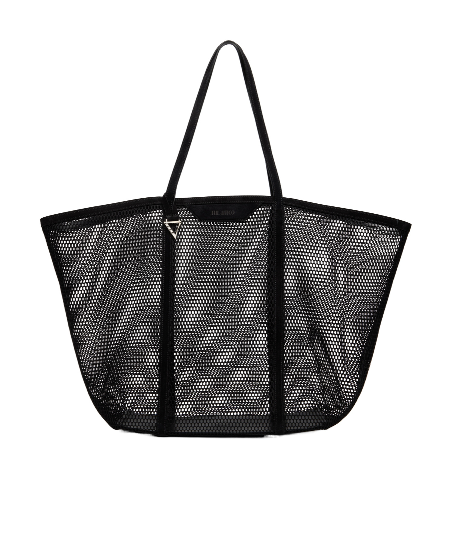 Attico Mesh Tote Bag In Black