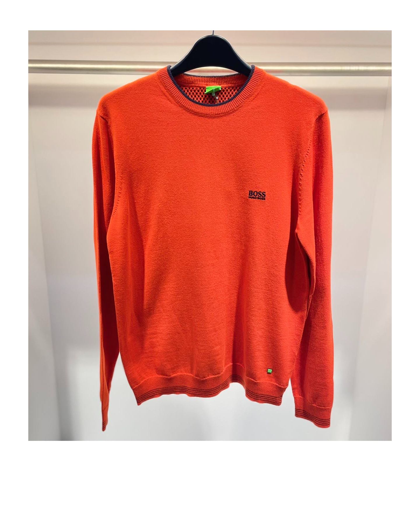 HUGO BOSS ROUND-COLLAR AND LONG-SLEEVED SWEATER
