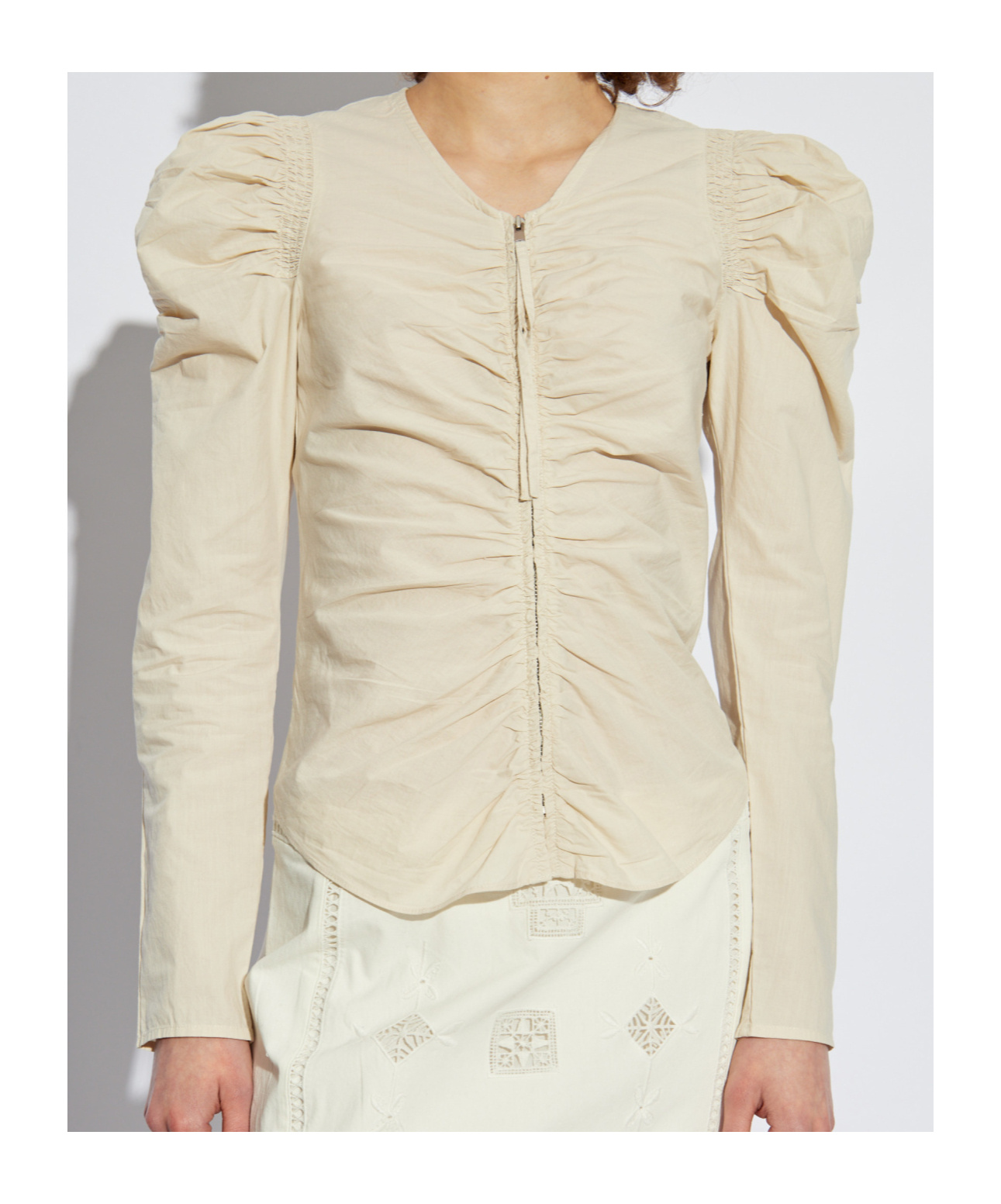 Isabel Marant Étoile Long-sleeved Top In Nude