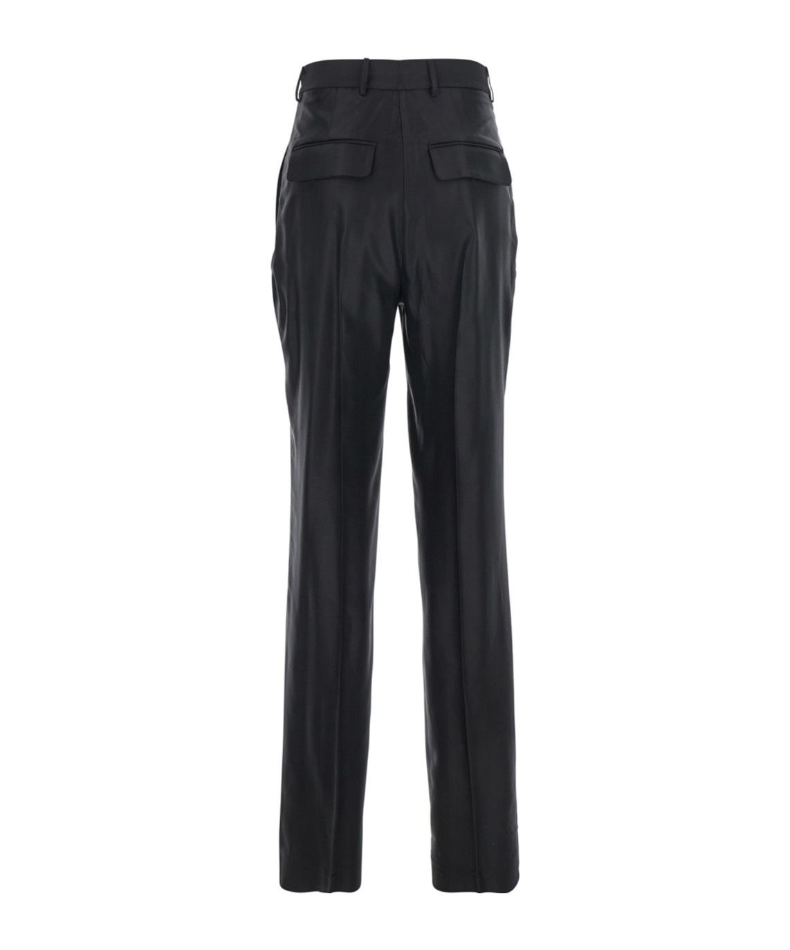Semicouture Belt-loop Wool Trousers In Black