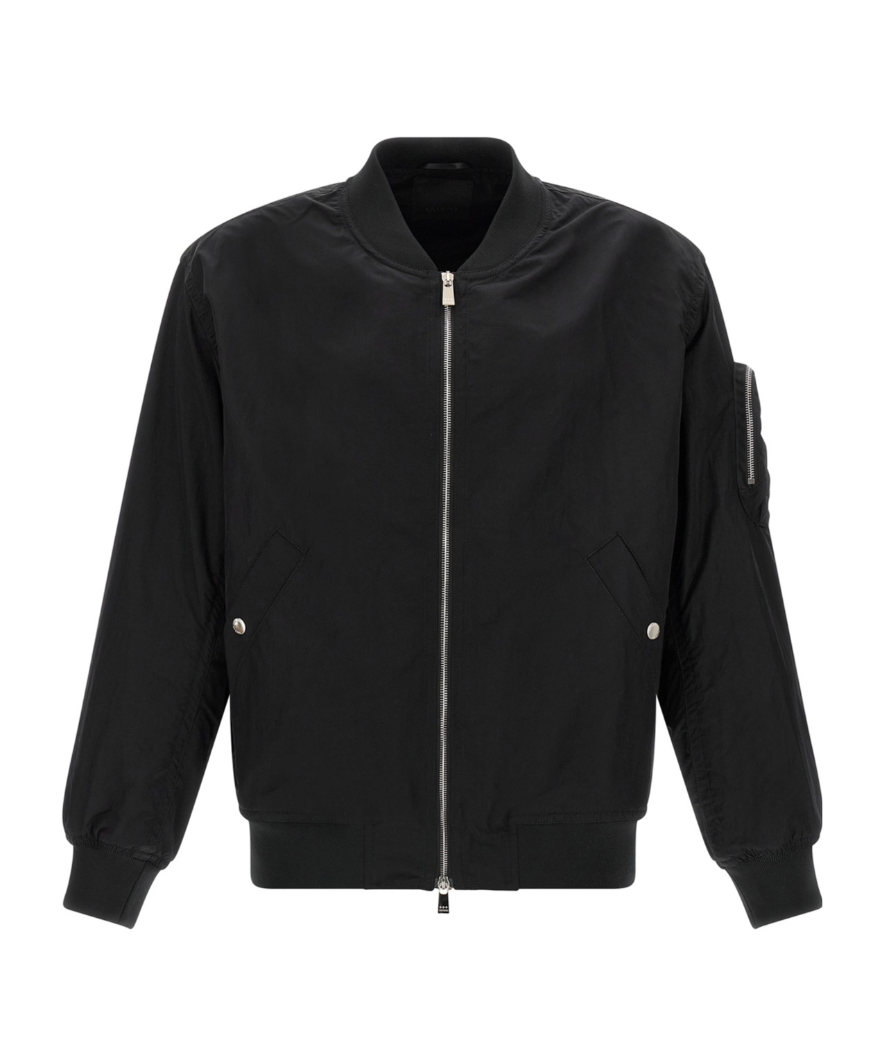 Tatras 'tomori' Flight Jacket With Ribbed Details In Black