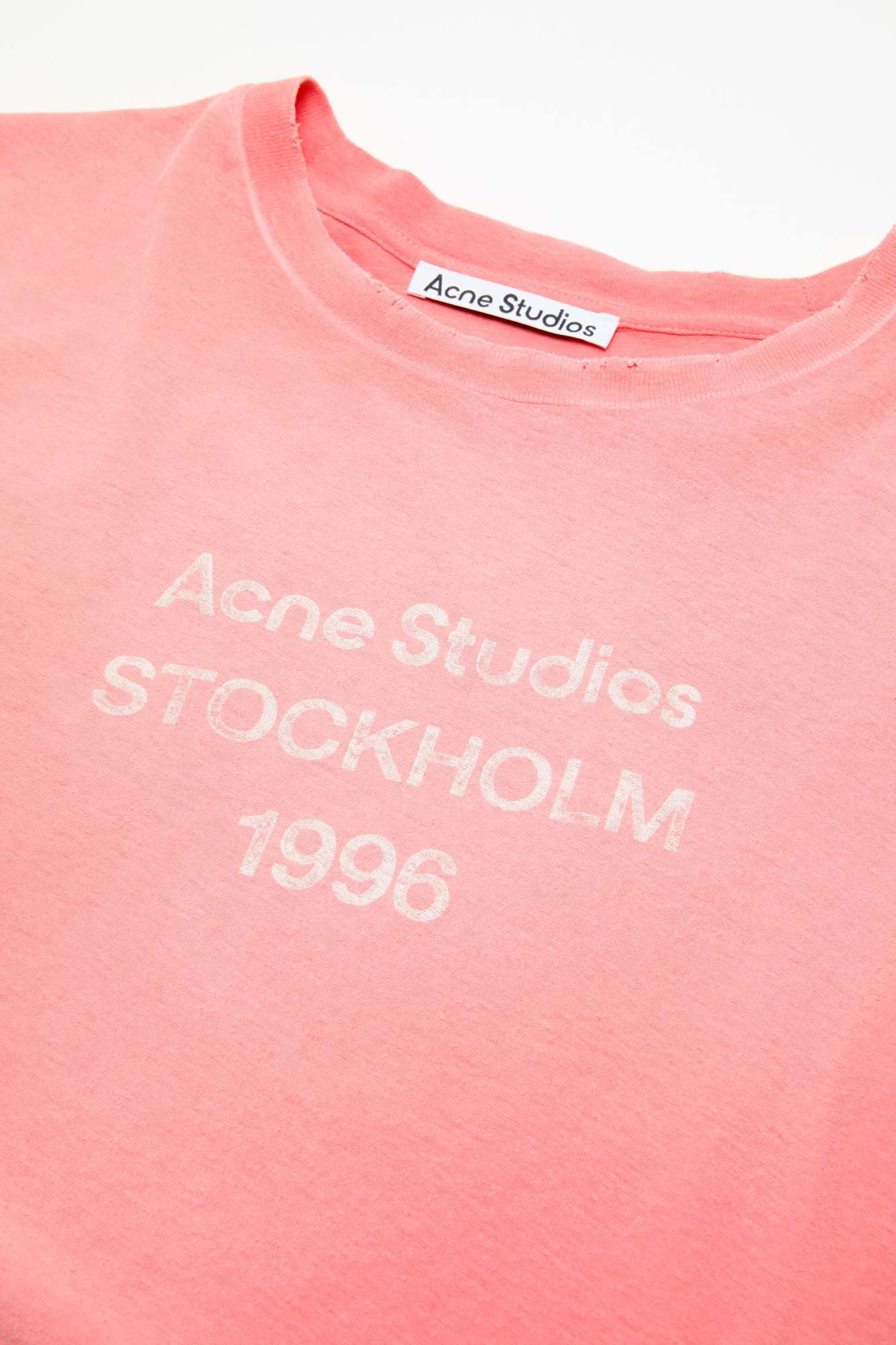 Acne Studios Fitted Logo T-shirt In Multi