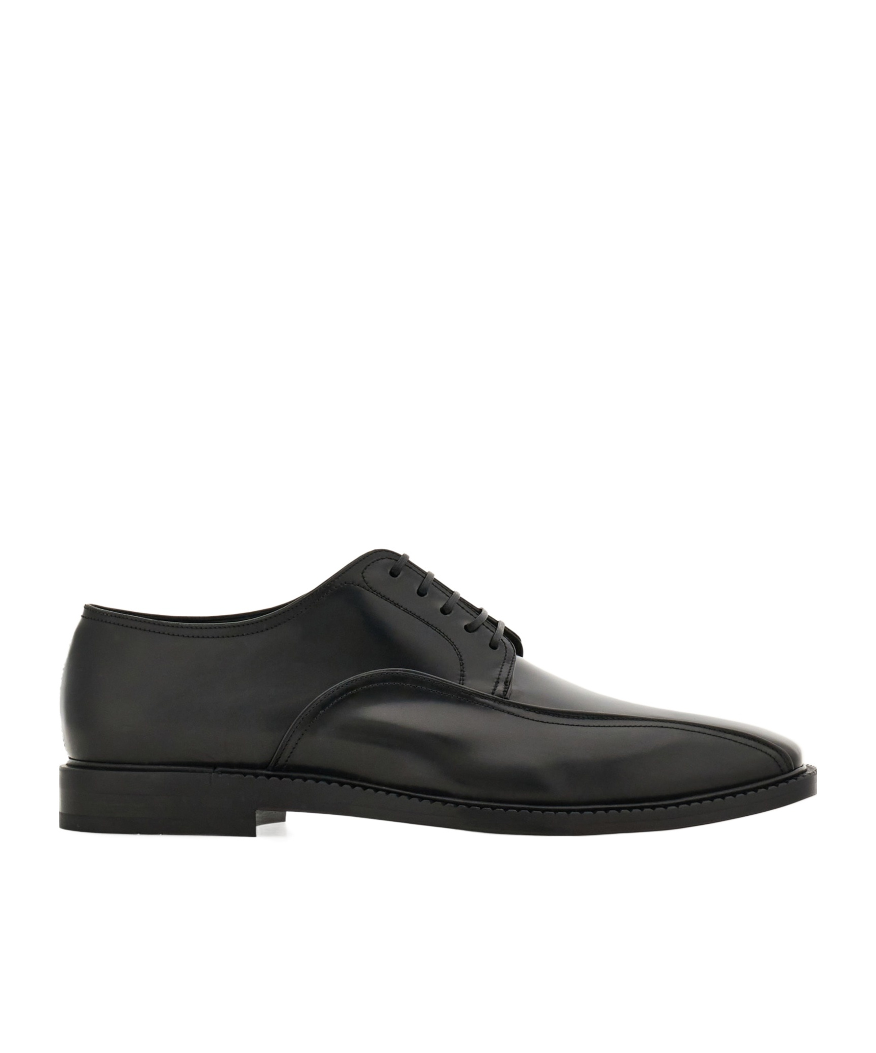 Ferragamo Derby Shoe In Black