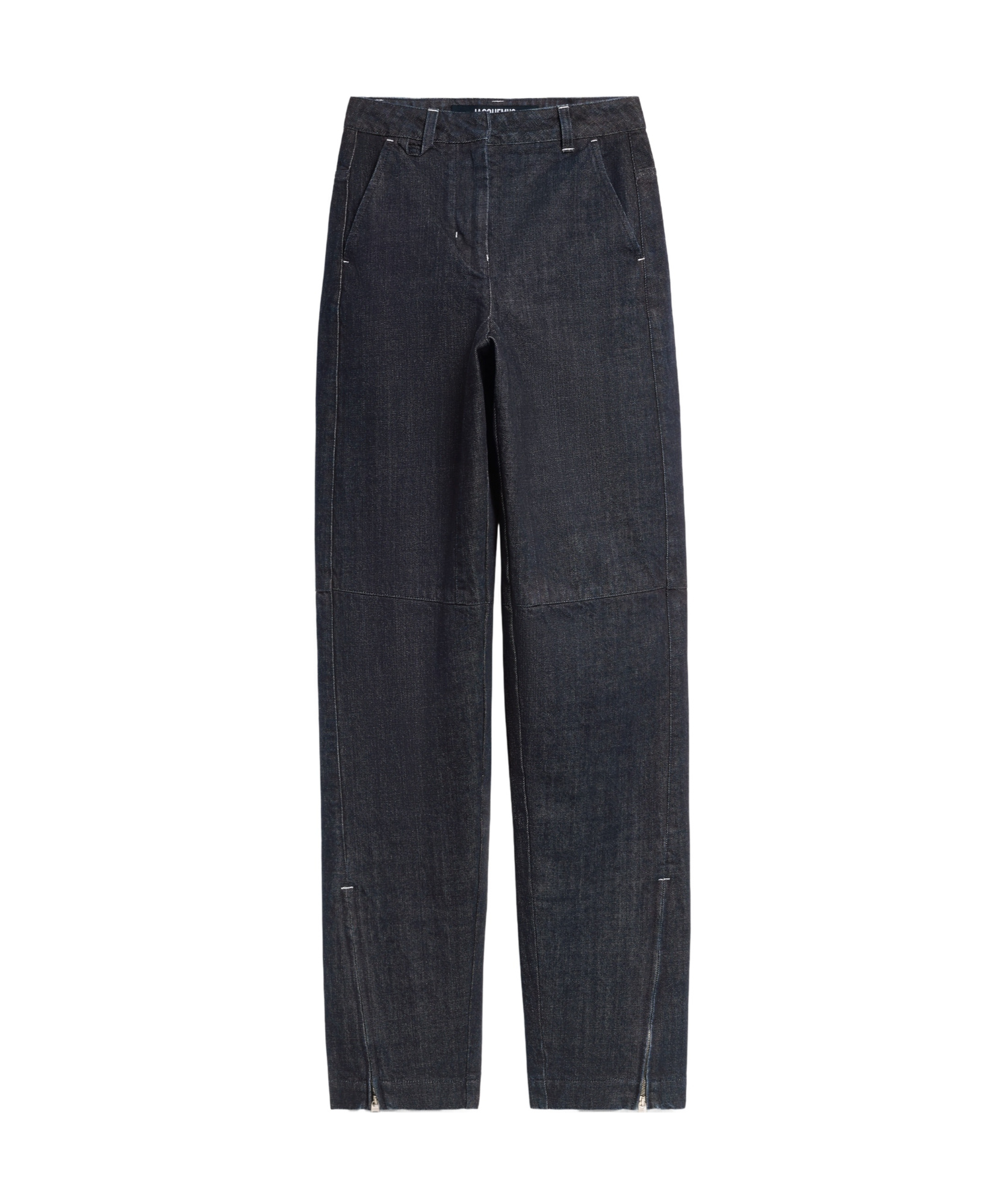 Jacquemus Denim Overalls In Black