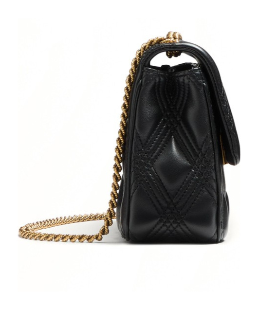 Valentino Garavani Garavani Quiltie 67 Small Shoulder Bag In Quilted Nappa Leather Woman Black Uni In Black