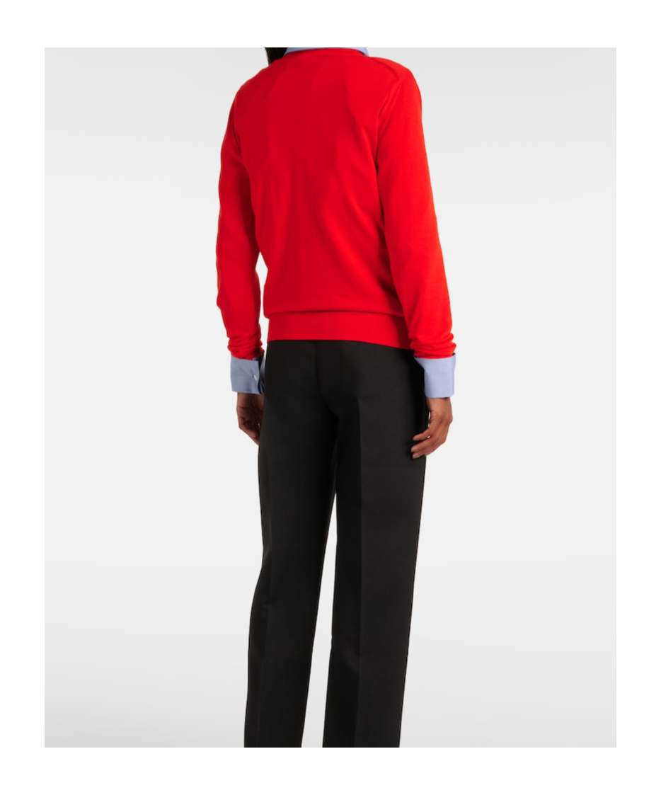 The Row Lightweight Wool Sweater Haius In Red
