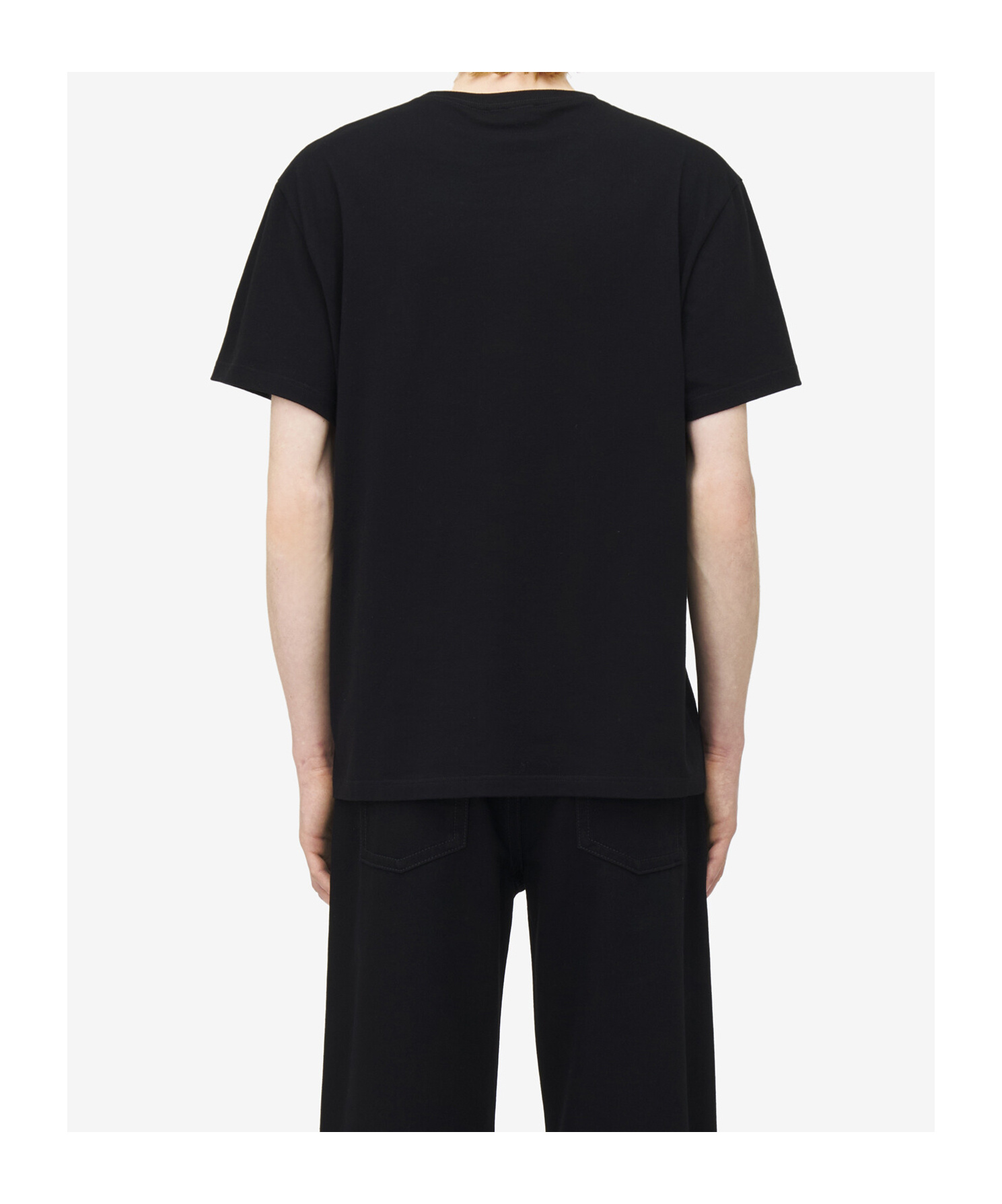 Alexander Mcqueen Logo Print Crewneck T-shirt In Black