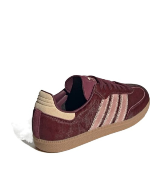 Shop Adidas Originals Samba Og 'maroon/sand Strata/pony' Sneakers In Red