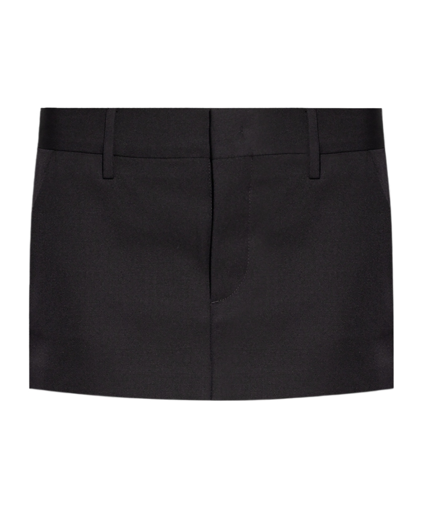 Dsquared2 Wool Mini Skirt In Black