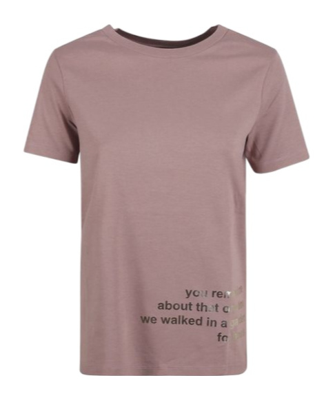 Max Mara Short-sleeved T-shirt In Nude