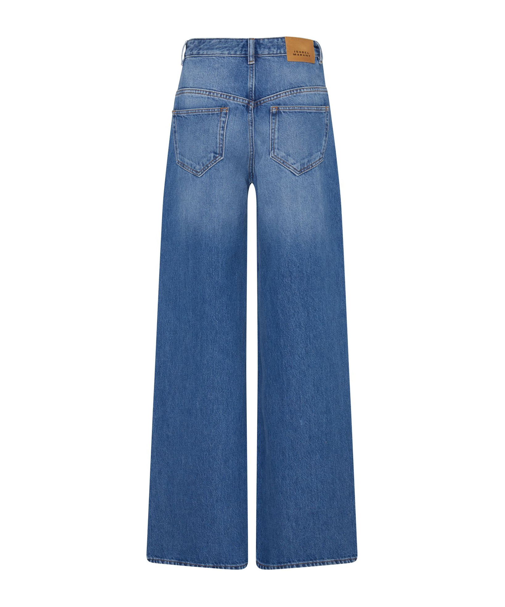ISABEL MARANT ÉTOILE BELT RING DENIM TROUSERS