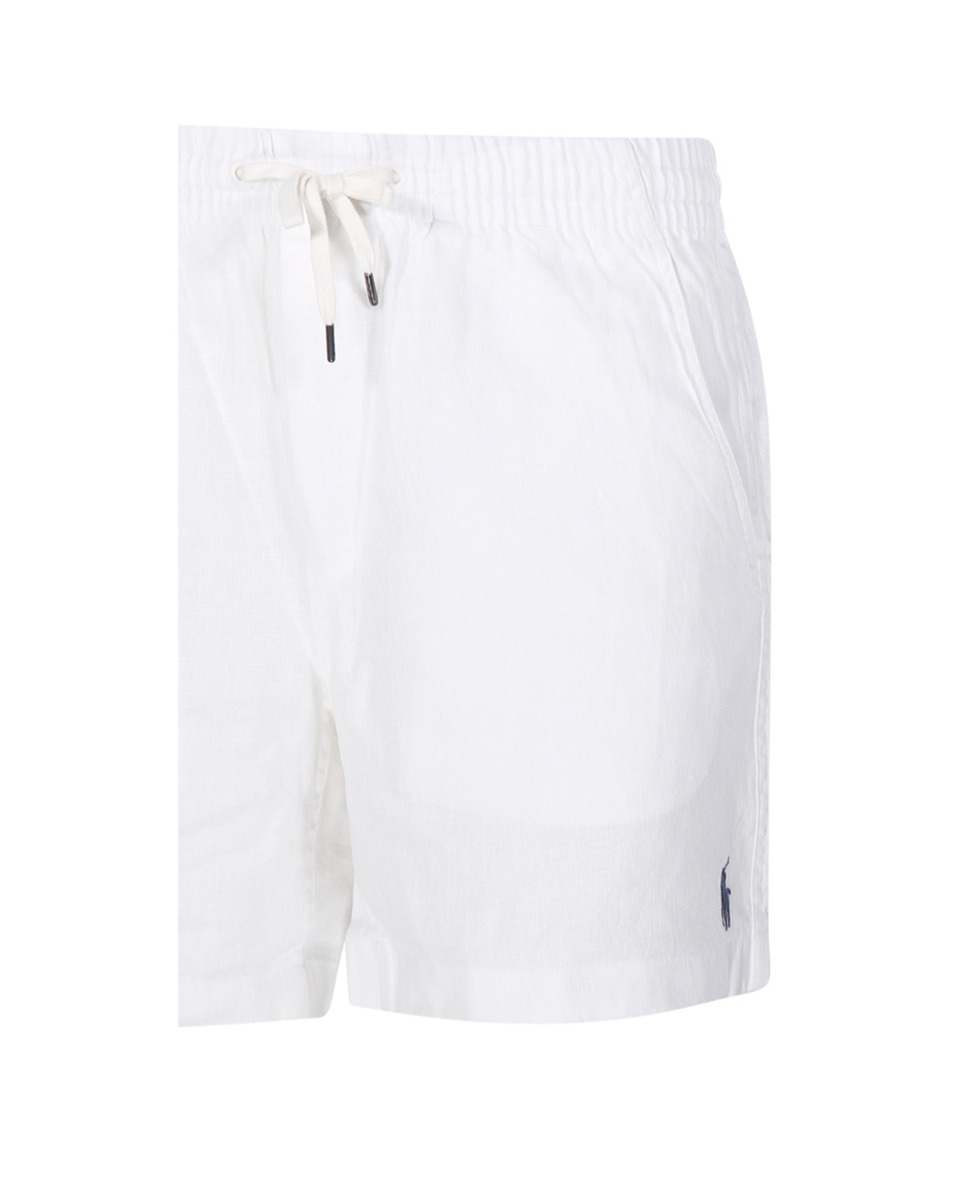 Polo Ralph Lauren Mens Drawstring Two-slip-pockets Linen Shorts Deckwash White In Deckwash White