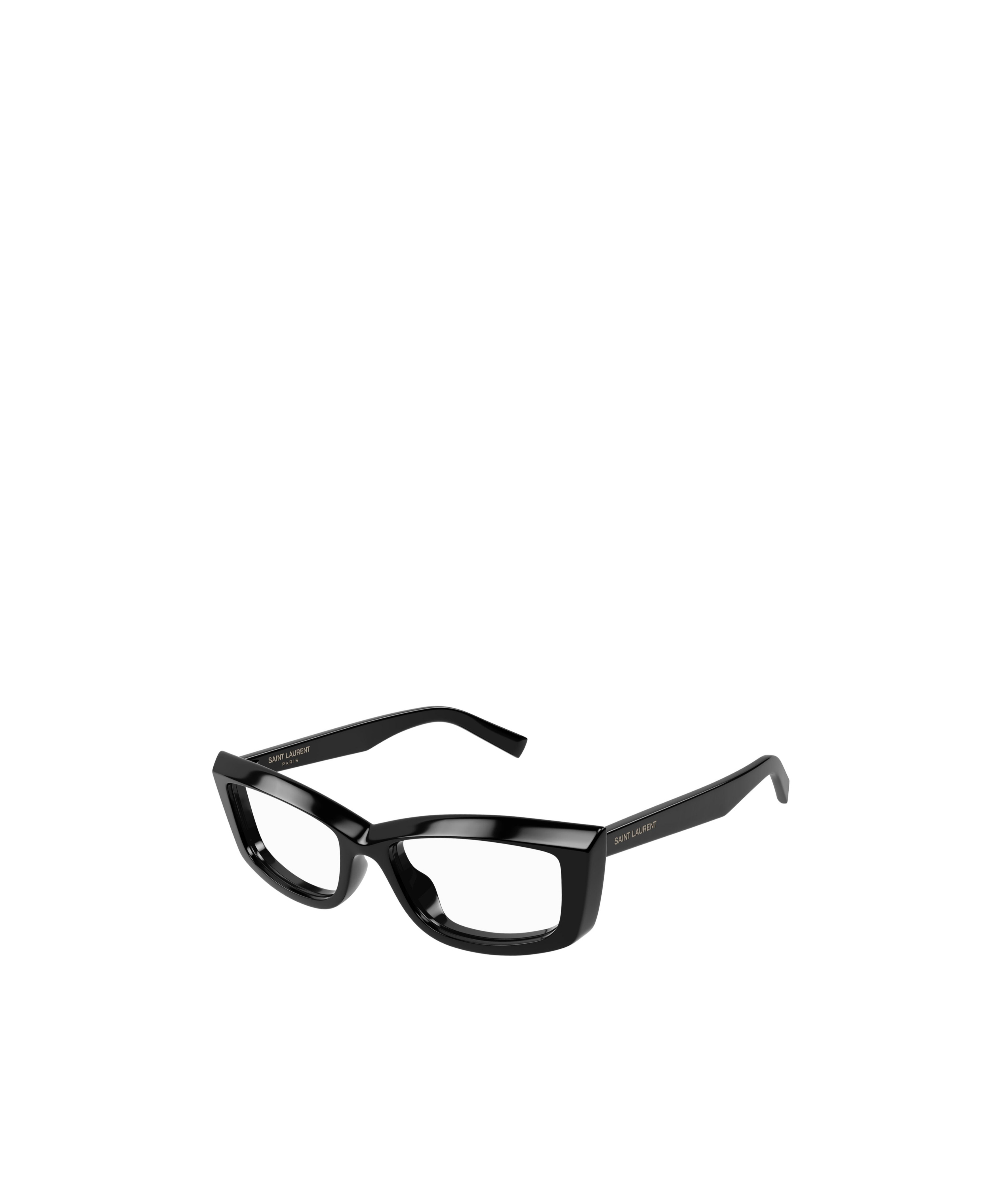 Saint Laurent Logo Flat Mirror In Black