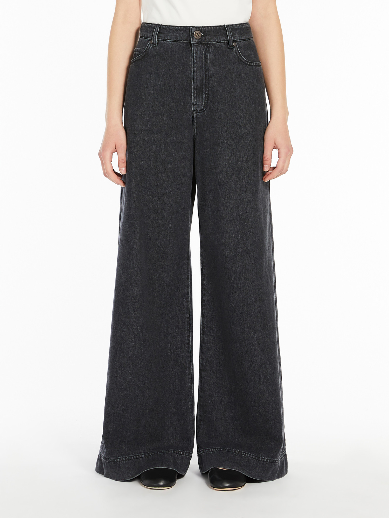 WEEKEND MAX MARA WIDE-LEG DENIM JEANS