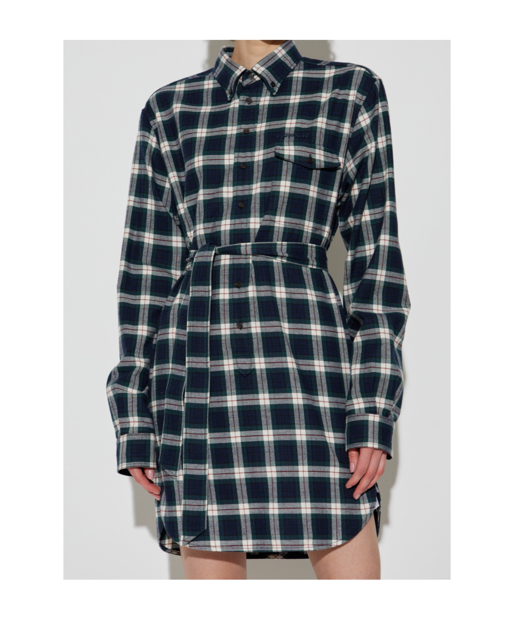 Dsquared2 Check-print Shirt Dress
