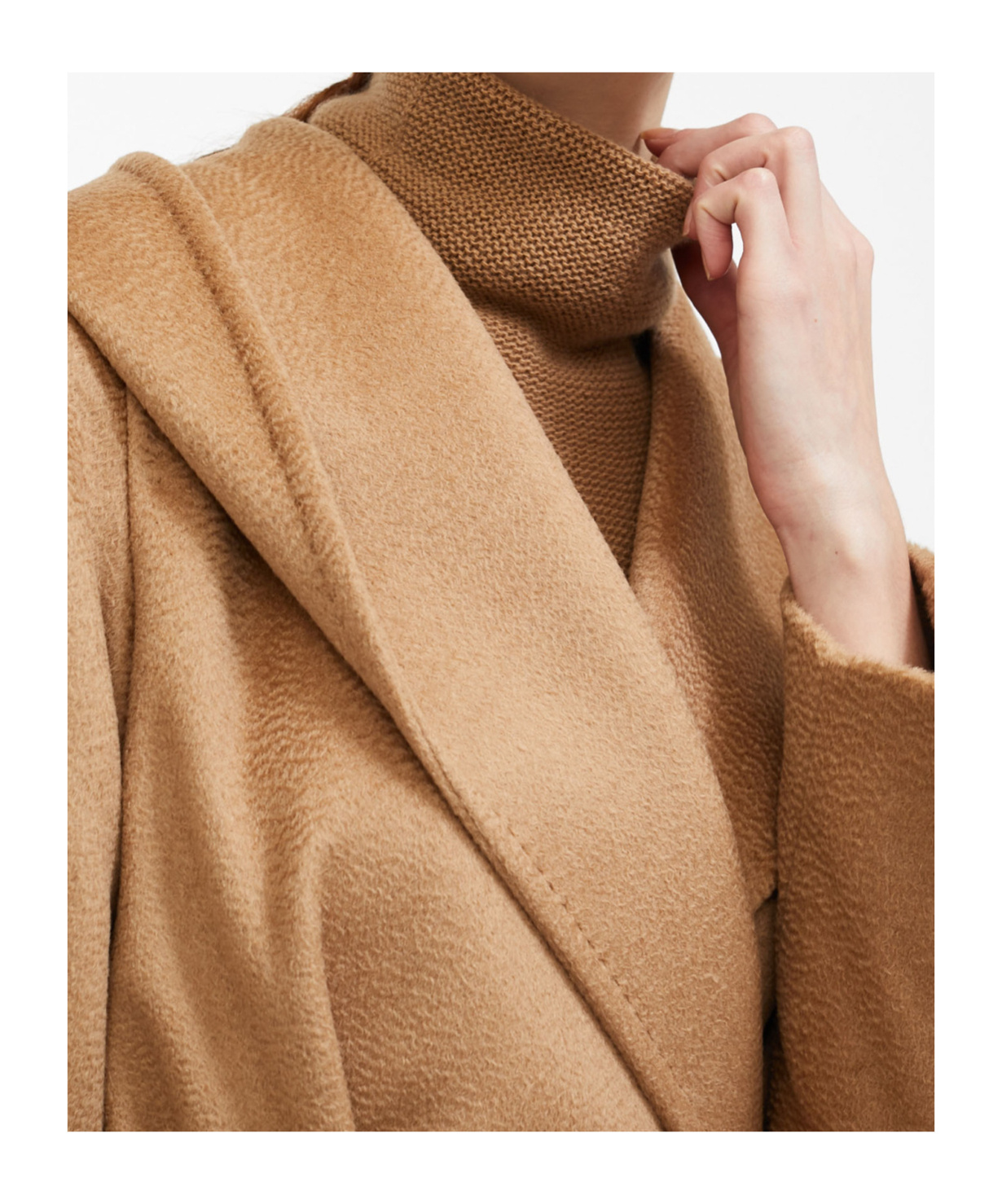 Max Mara Maxmara Teddy Bear Icon Coat Camel In Nude