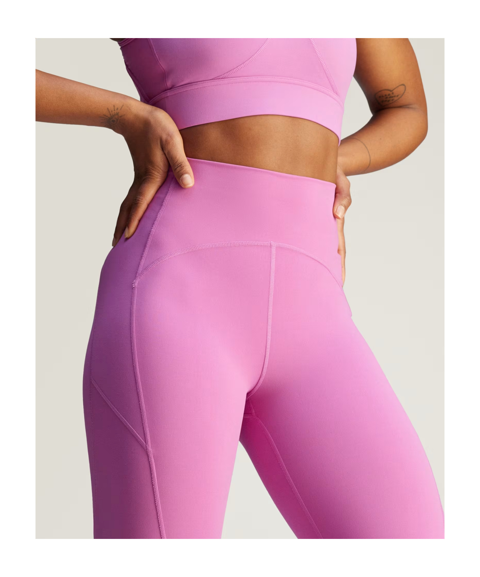 Shop Adidas By Stella Mccartney Truestrenght Yoga Leggings In Semi Pulse Lilac