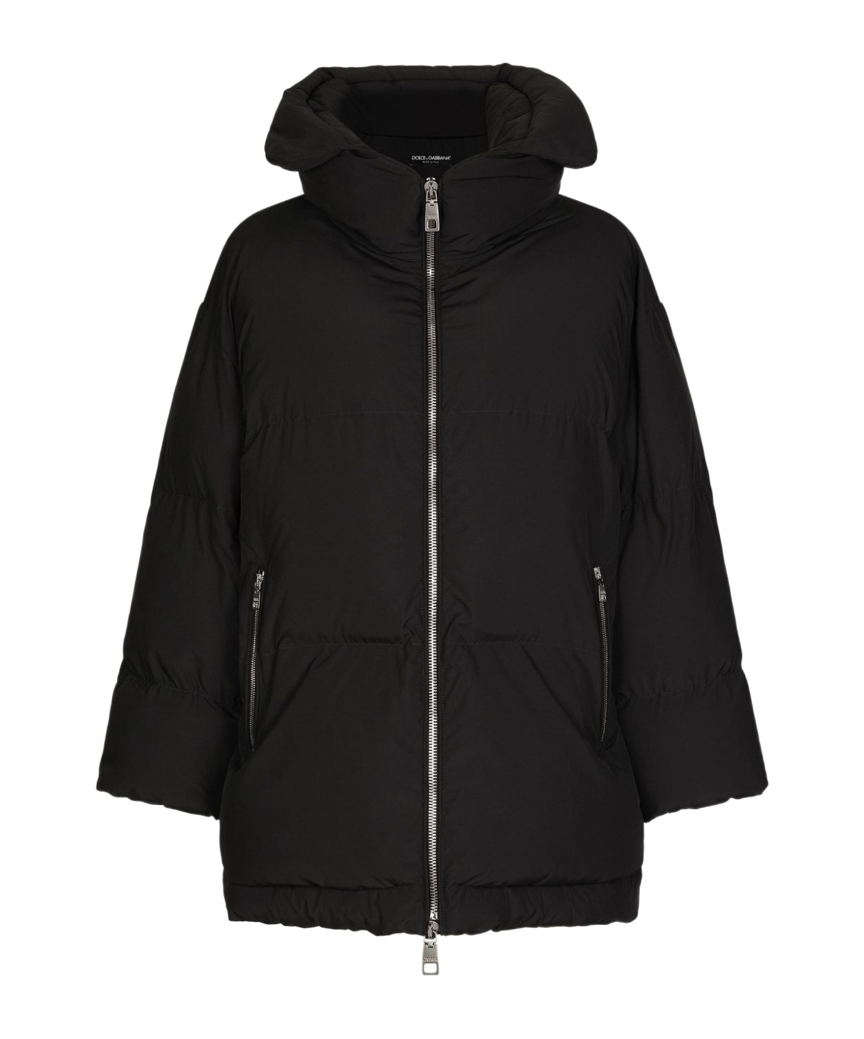 Dolce & Gabbana Oversized Puffer Jacket In Black