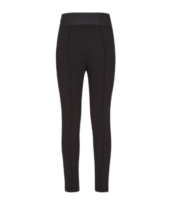 Fendi Pantalone In Cady Stretch Nero Donna In Black