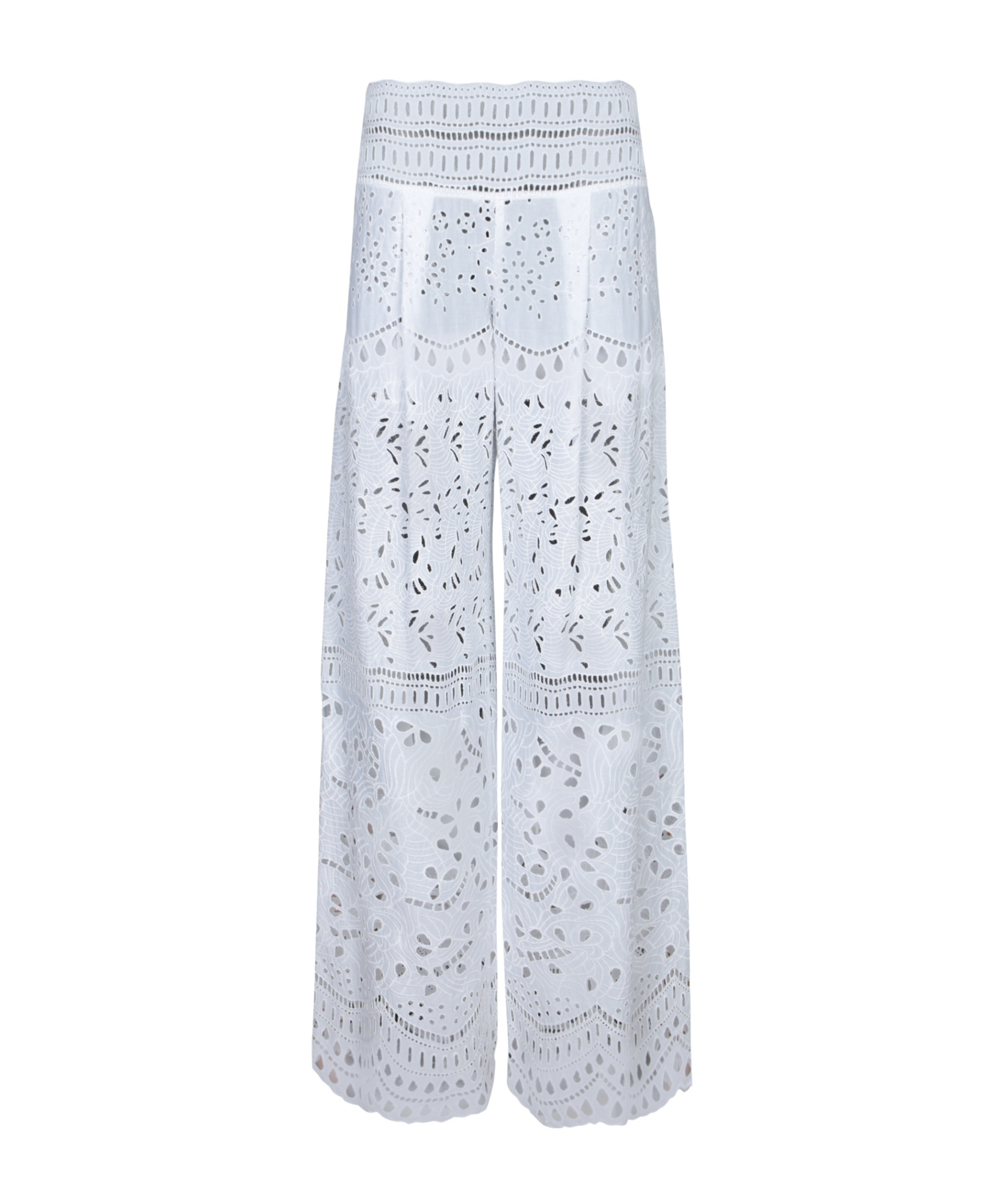 Ermanno Scervino White Sangallo Trousers