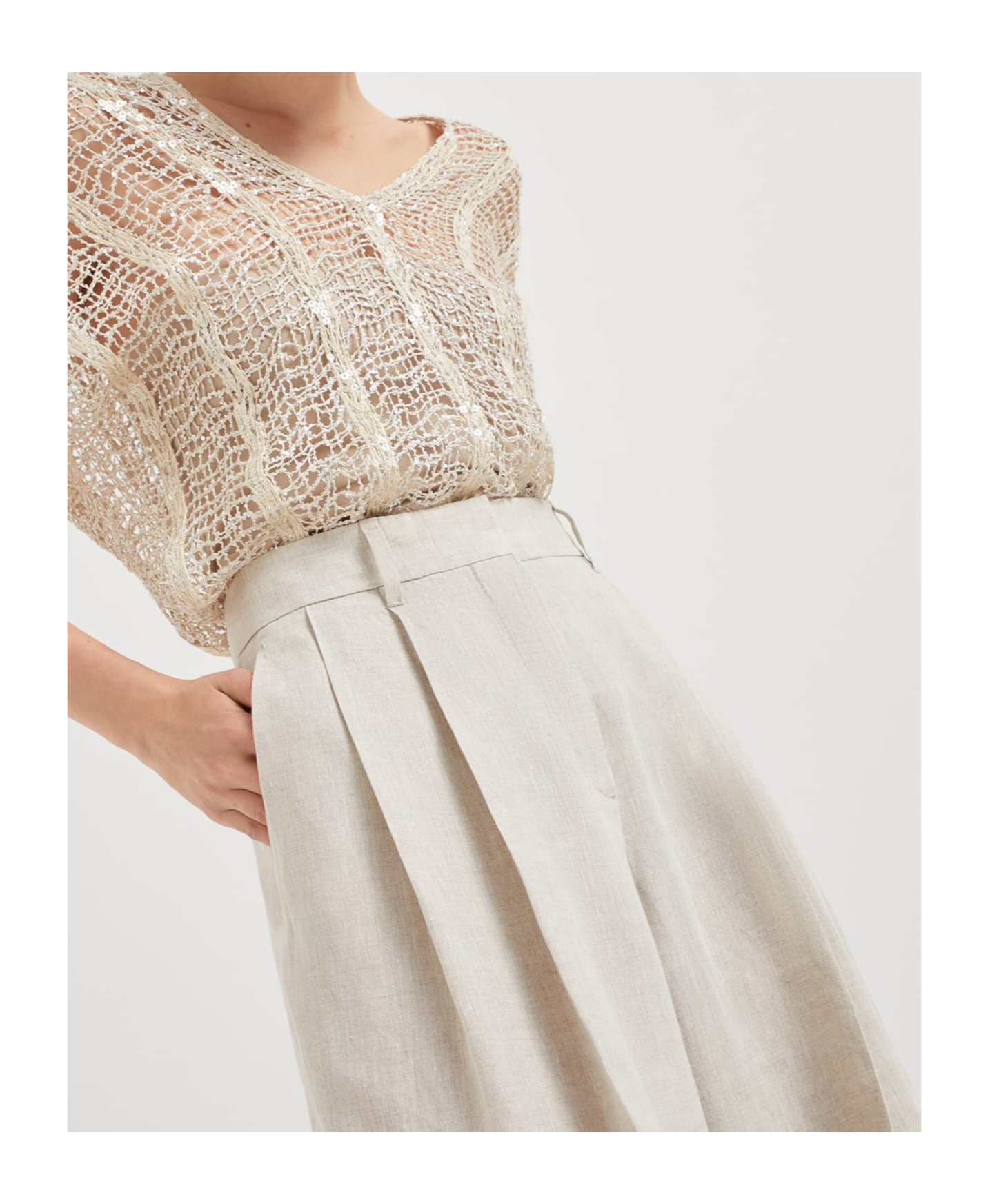 Shop Brunello Cucinelli Straight-leg Trousers In White