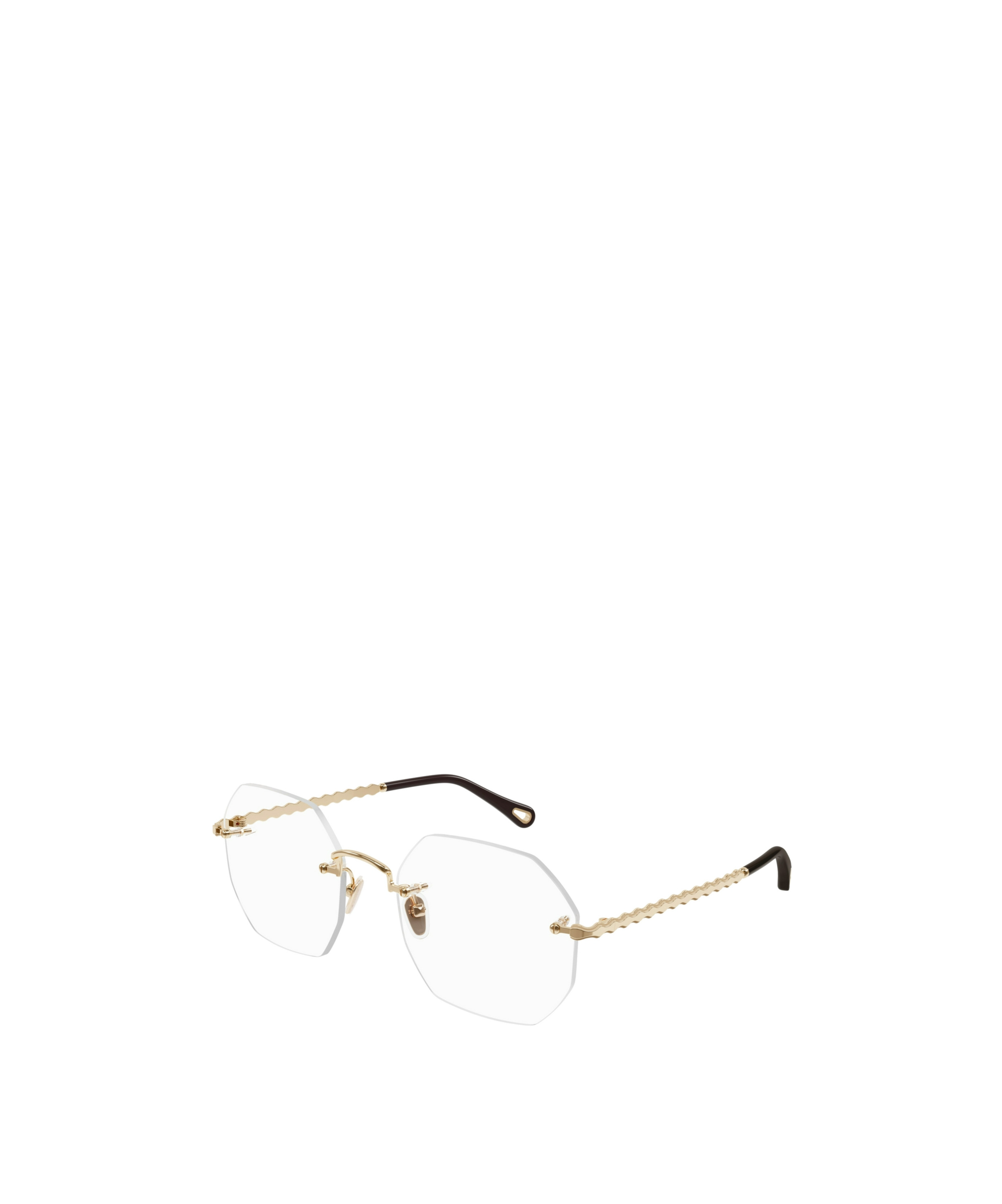 Chloé Hexagonal-frame Glasses In White